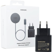  Samsung EP-P2900BBE Magnet Wireless Charger 25W Dark Gray + Adapter 45W